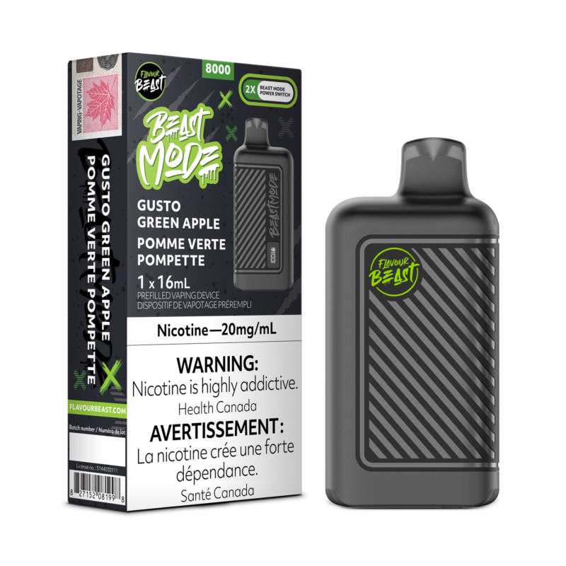 Flavour Beast Beast Mode 8K Disposable Gusto Green Apple