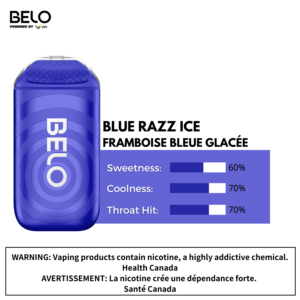 belo plus 5000 disposable blue razz ice