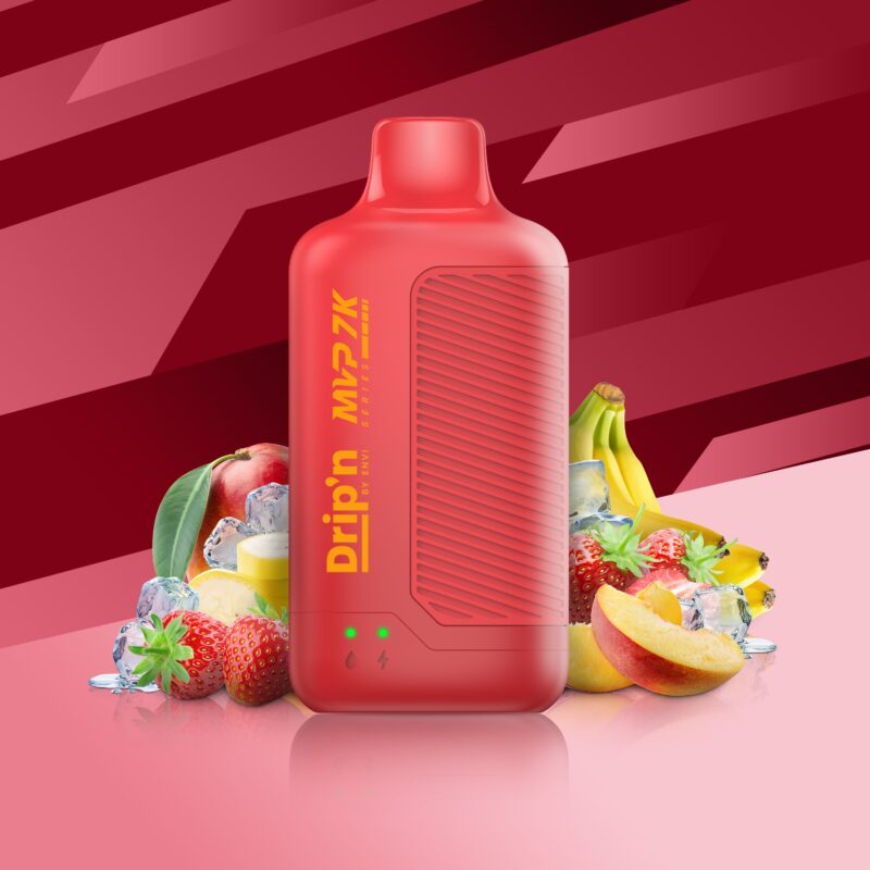 Dripn_MVP-7K-COL-StrawberryBananaMangoIce Drip'n MVP 7K Disposable Strawberry Banana Mango Iced