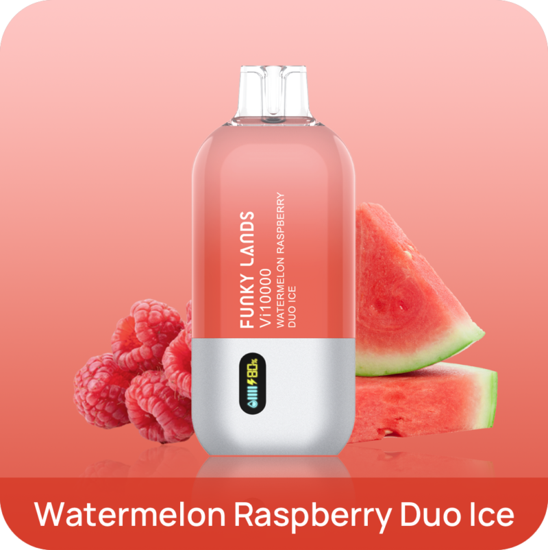Funky Lands Vi10000 Disposable Watermelon Raspberry Duo Ice