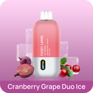 Funky Lands Vi10000 Disposable Cranberry Grape Duo Ice 20mg
