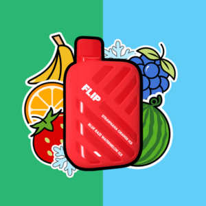 Flip Bar Dual Disposable Straw Nana Orange Ice and Blue Razz Watermelon Ice