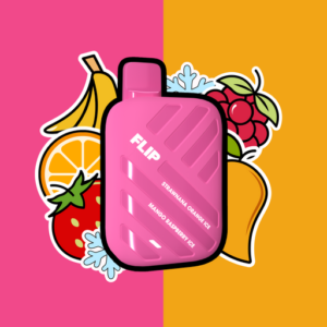 Flip Bar Dual Disposable Straw Nana Orange Ice and Mango Raspberry Ice